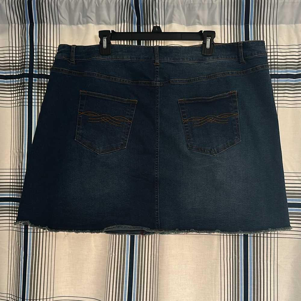 Dark Blue Denim Skirt